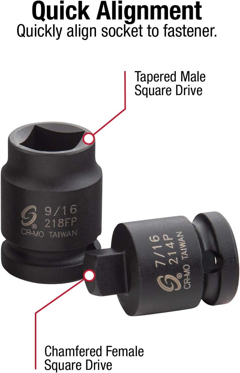 Sunex 2841 1/2-Inch Drive Pipe Plug Socket Set - Image 3
